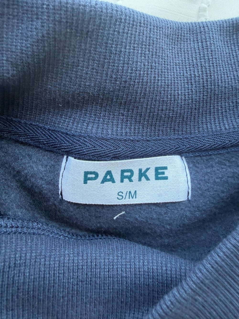 NWT!! PARKE Sport Stripe Mockneck Sweater - Navy - Picture 5 of 7